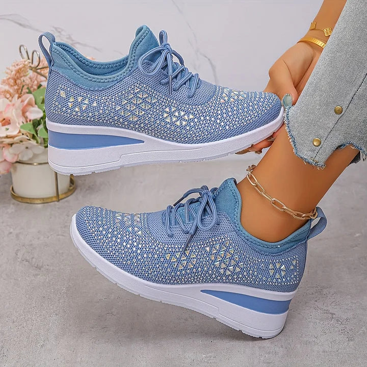 Giselle™ | Orthopedic Rhinestone Sneakers