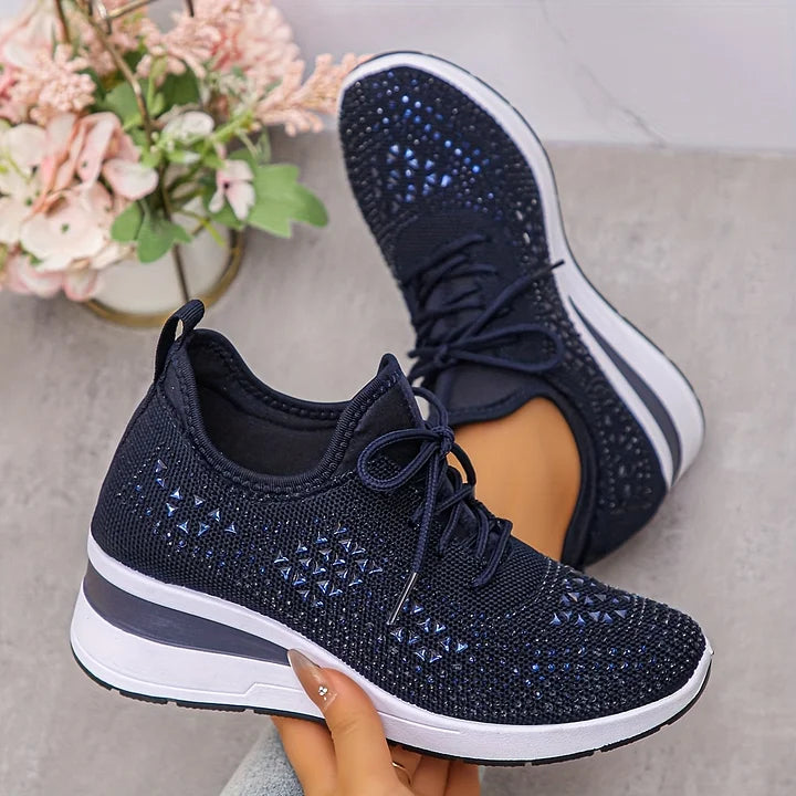 Giselle™ | Orthopedic Rhinestone Sneakers