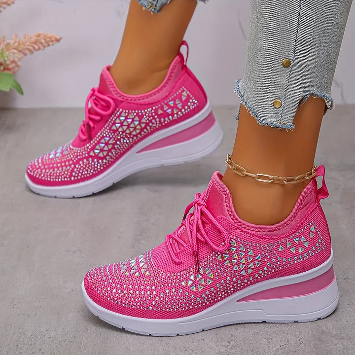 Giselle™ | Orthopedic Rhinestone Sneakers