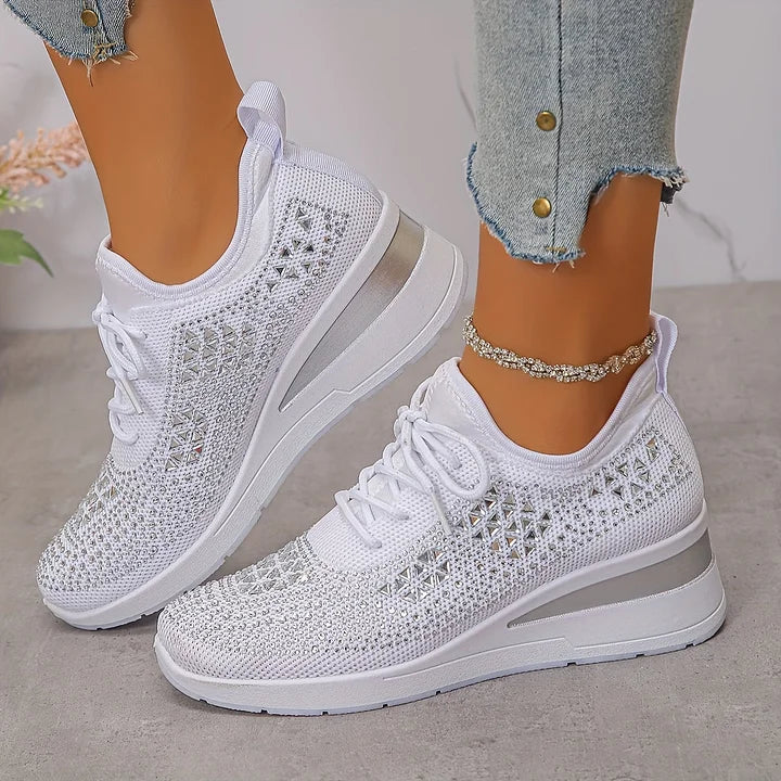 Giselle™ | Orthopedic Rhinestone Sneakers