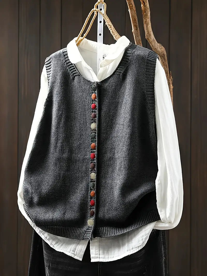 olivia™ | Sleeveless Knitted Vest