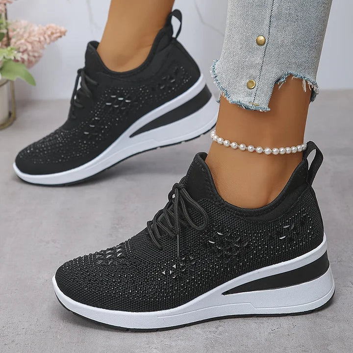 Giselle™ | Orthopedic Rhinestone Sneakers