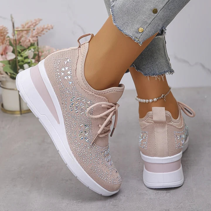 Giselle™ | Orthopedic Rhinestone Sneakers