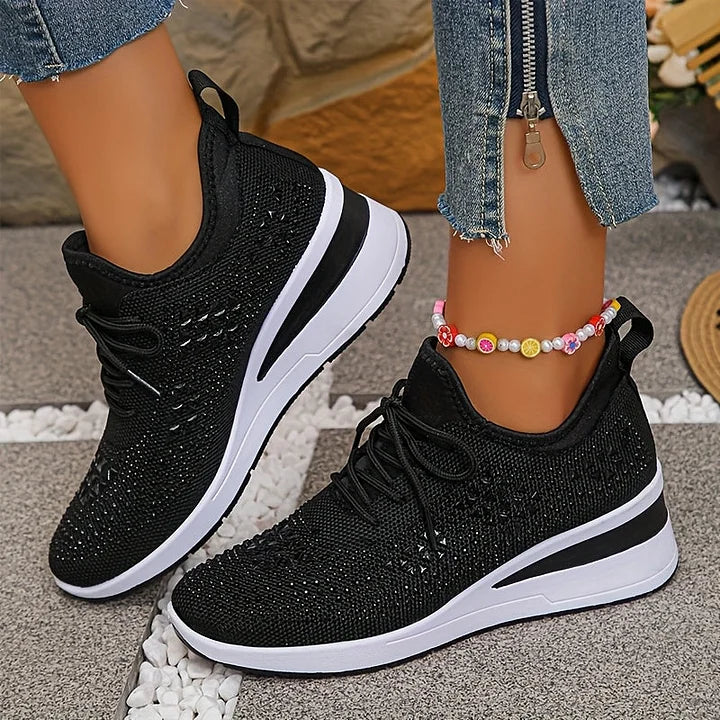 Giselle™ | Orthopedic Rhinestone Sneakers