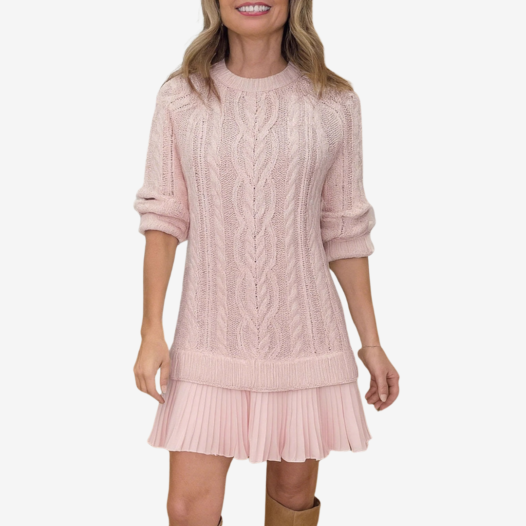 Gaëlle | Sweater & Pleated Skirt Set