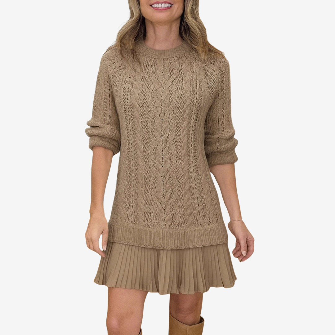 Gaëlle | Sweater & Pleated Skirt Set