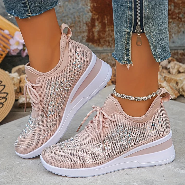 Giselle™ | Orthopedic Rhinestone Sneakers