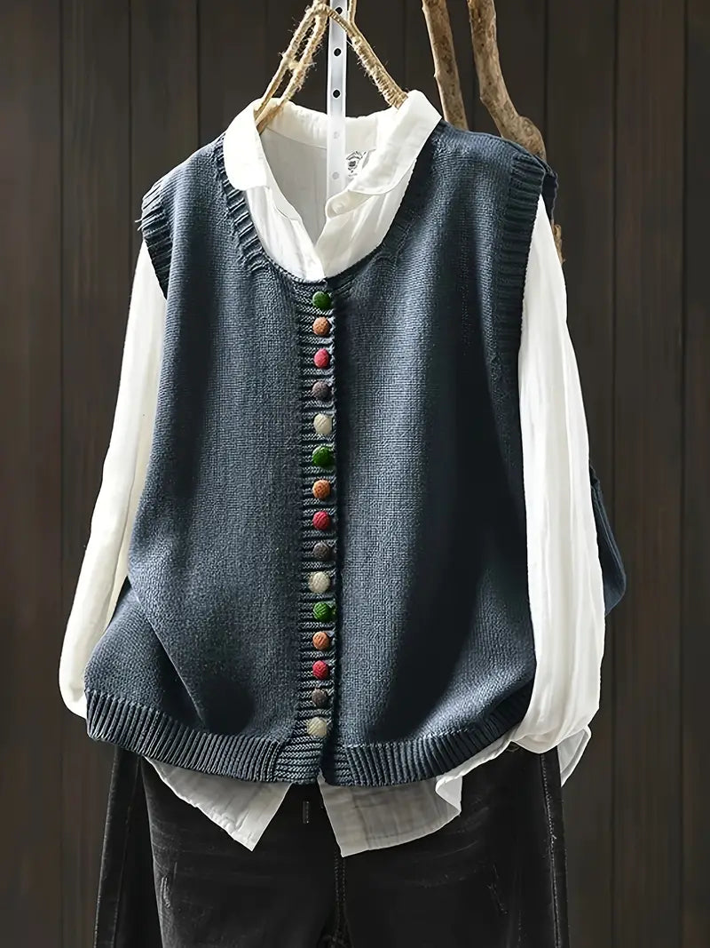 olivia™ | Sleeveless Knitted Vest