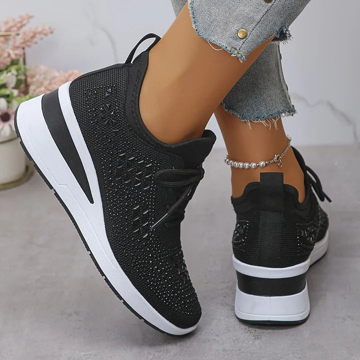Giselle™ | Orthopedic Rhinestone Sneakers
