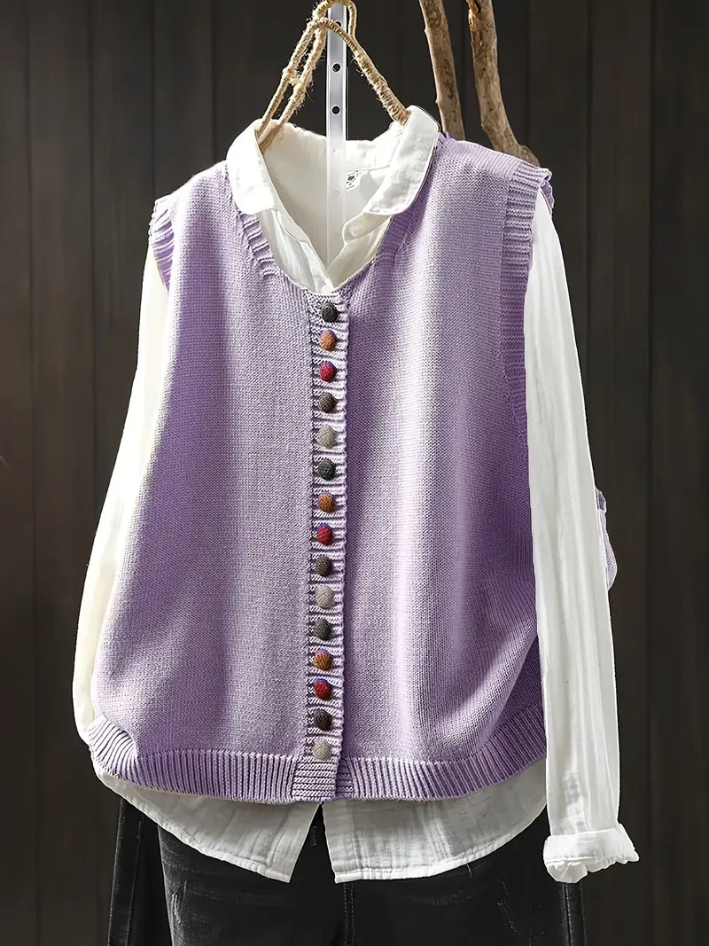 olivia™ | Sleeveless Knitted Vest