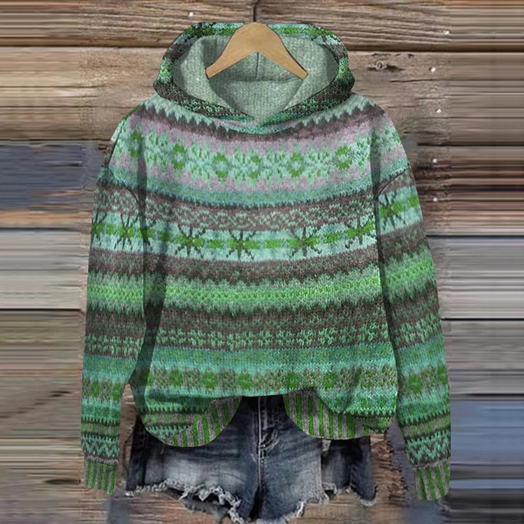 Josefin™ | Timeless patterned hoodie