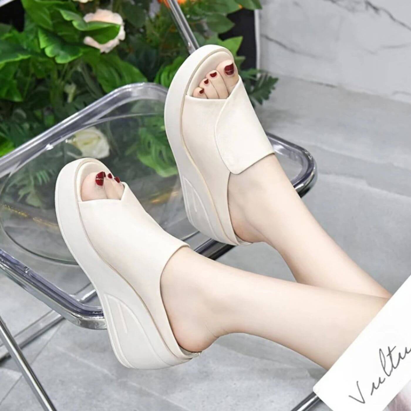 Eliza™ | Orthopedic Slip-on Wedge Sandals