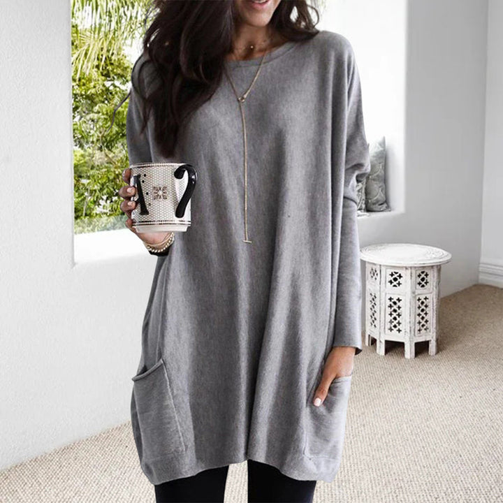 Loren™ | Soft tunic sweater with practical pockets