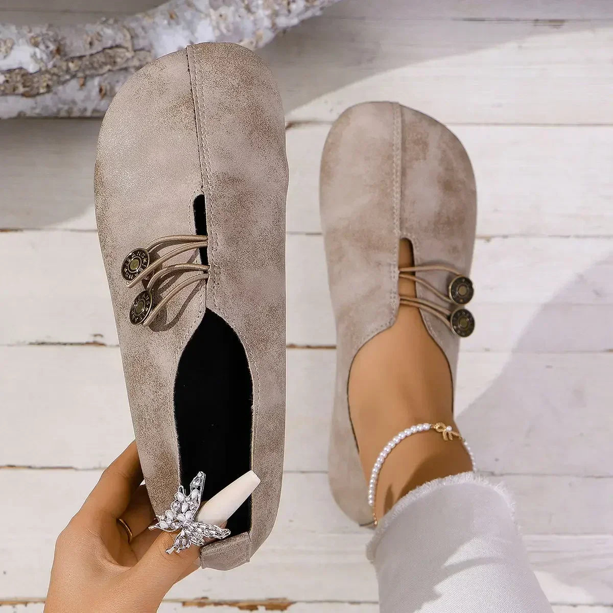 Lydia | Soft Suede Orthopedic Slippers