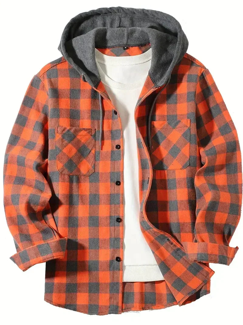 Blaide | Plaid Hooded Jacket