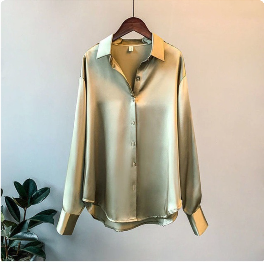 Ava™ | Elegant Satin Blouse