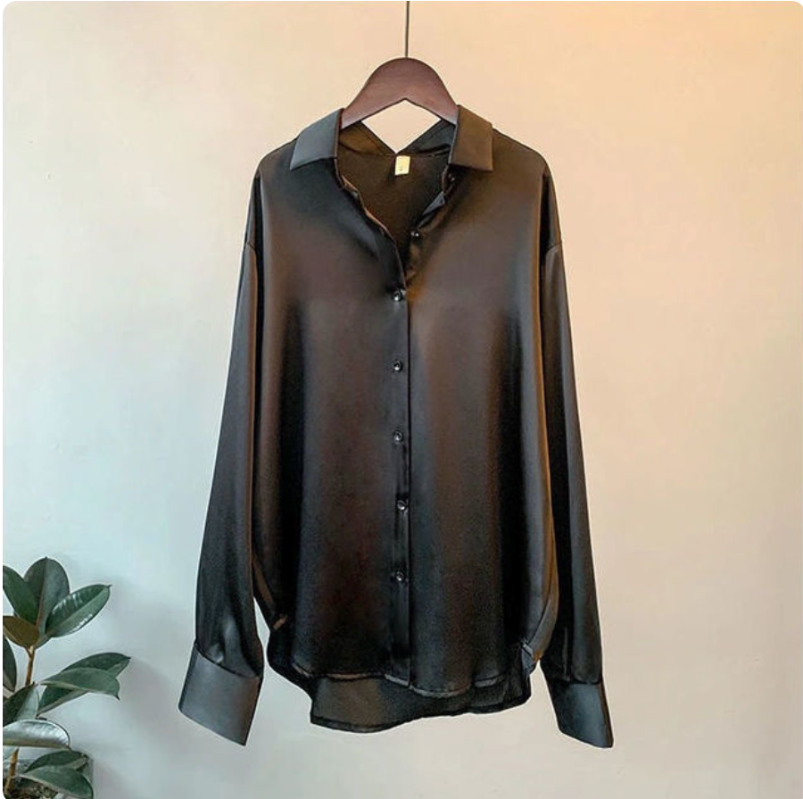 Ava™ | Elegant Satin Blouse