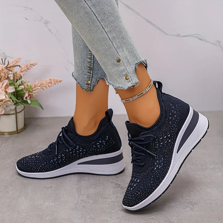 Giselle™ | Orthopedic Rhinestone Sneakers