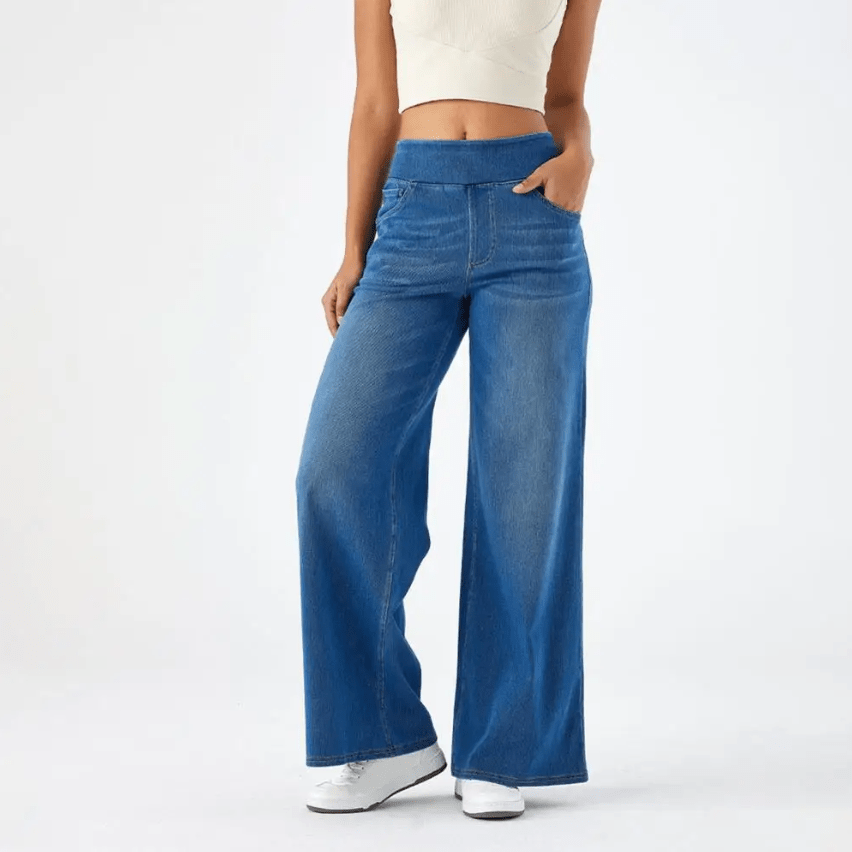 Emily – Comfortable Pants with Elastic Waistband