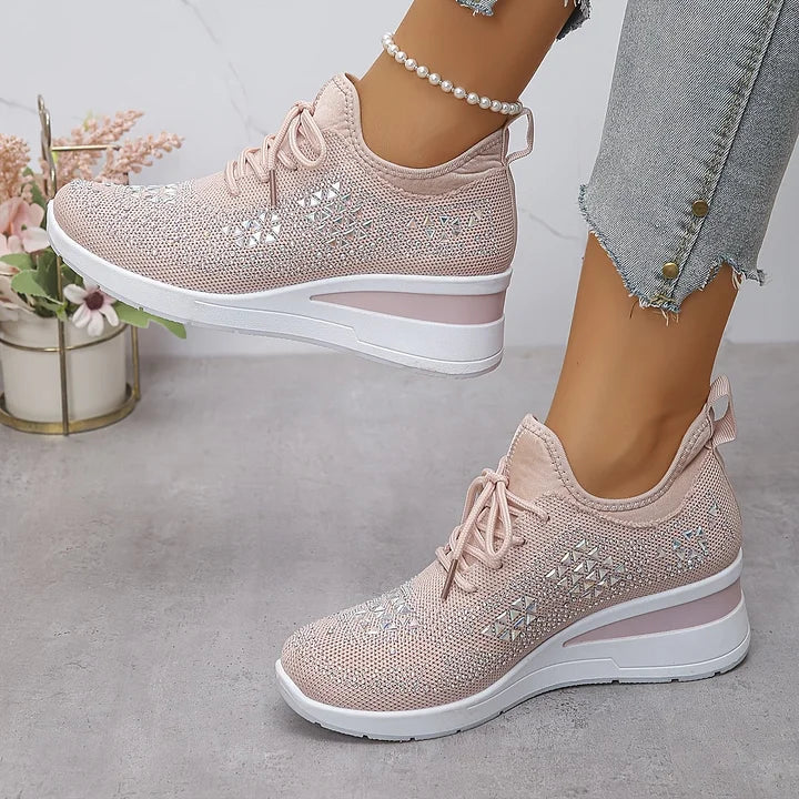 Giselle™ | Orthopedic Rhinestone Sneakers