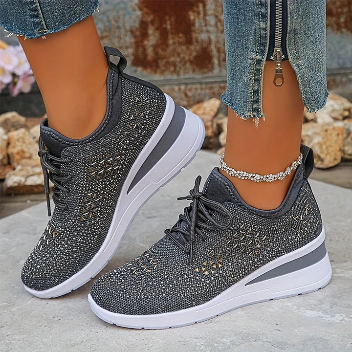 Giselle™ | Orthopedic Rhinestone Sneakers