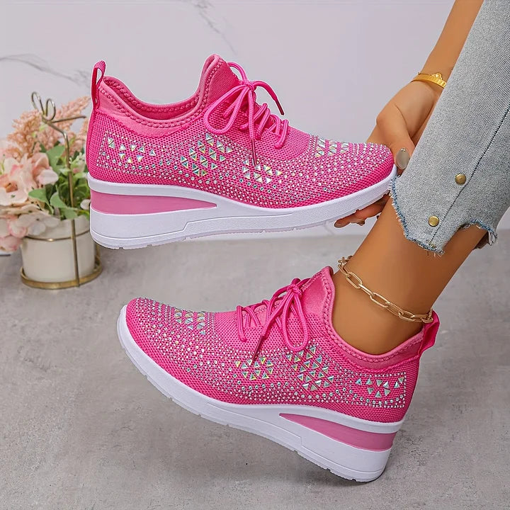 Giselle™ | Orthopedic Rhinestone Sneakers