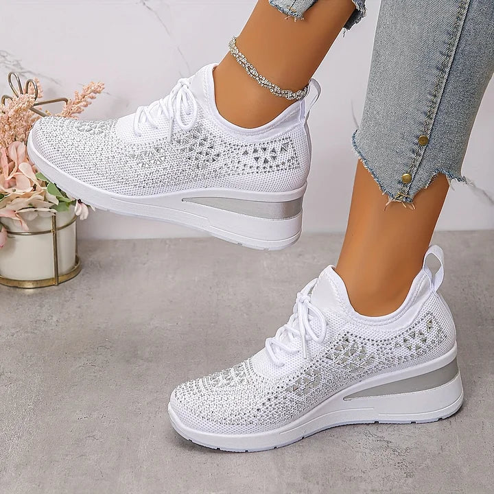 Giselle™ | Orthopedic Rhinestone Sneakers