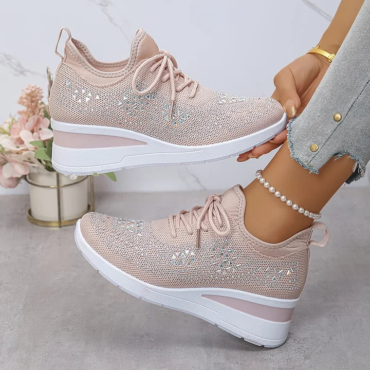 Giselle™ | Orthopedic Rhinestone Sneakers