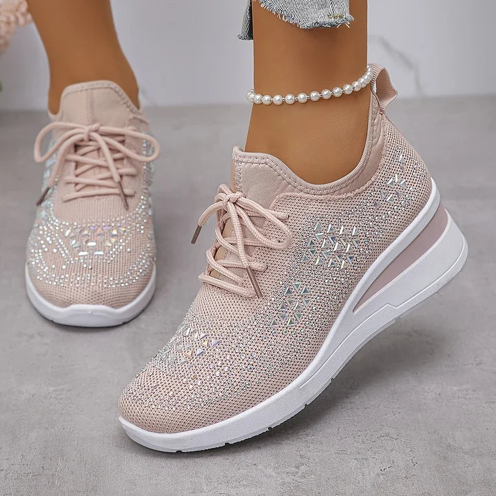 Giselle™ | Orthopedic Rhinestone Sneakers