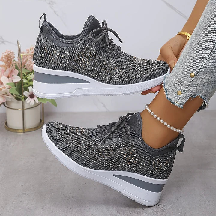 Giselle™ | Orthopedic Rhinestone Sneakers