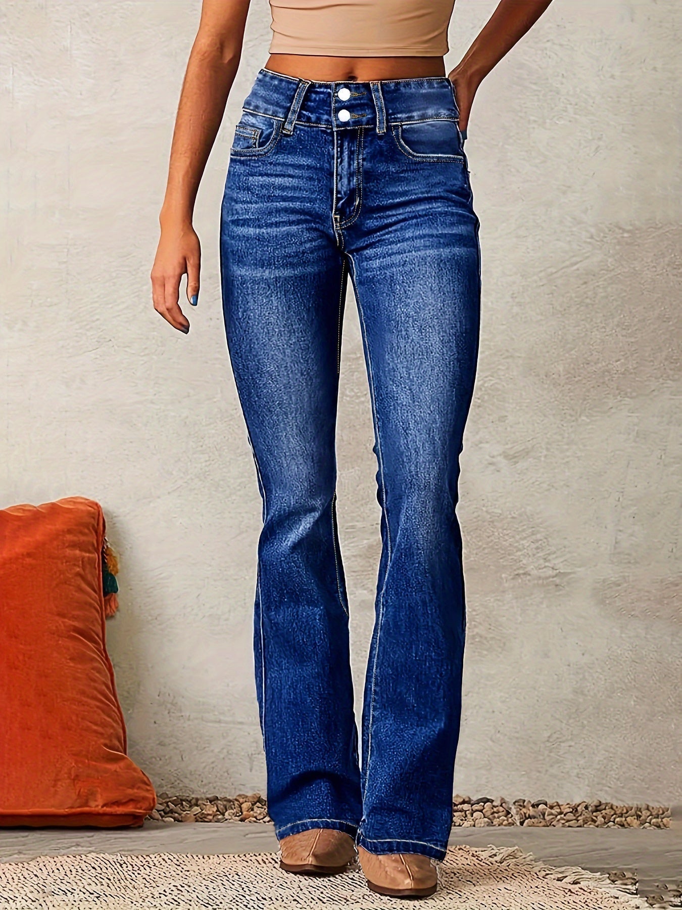 Marylène™ – High-waisted flared jeans