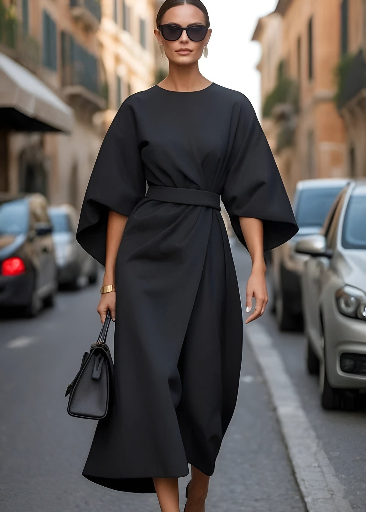 Aurora™ | Elegant Belted Maxi Dress