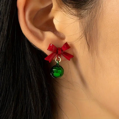 Christmas Bowknot Earrings