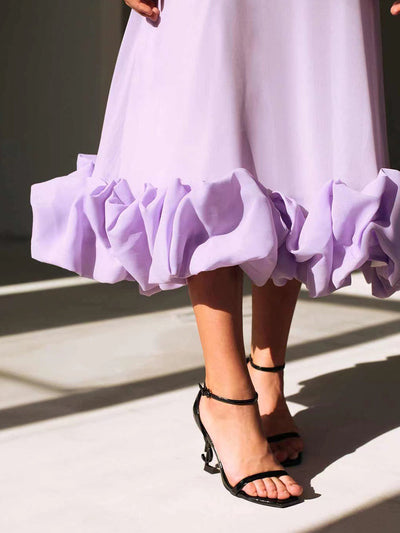 Isoria™ | Elegant Flounce Maxi Dress