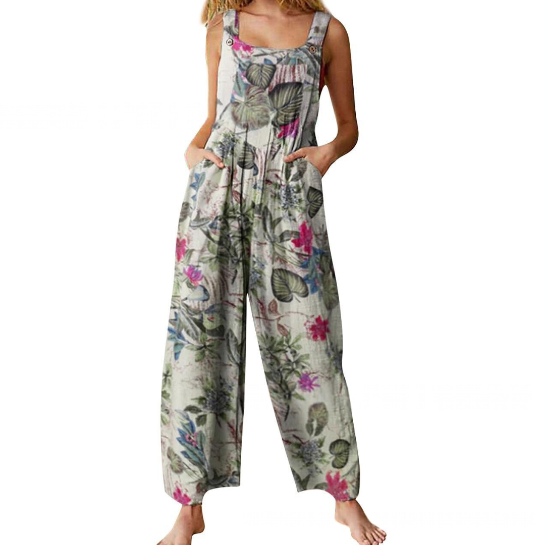 MAELANI™ – Relaxed Casual Dual Pocket Overall Jumpsuit