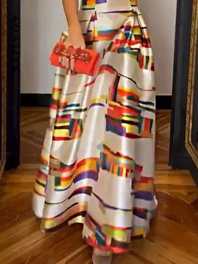 Avelisse™ | Geometric Maxi Dress