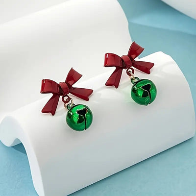 Christmas Bowknot Earrings