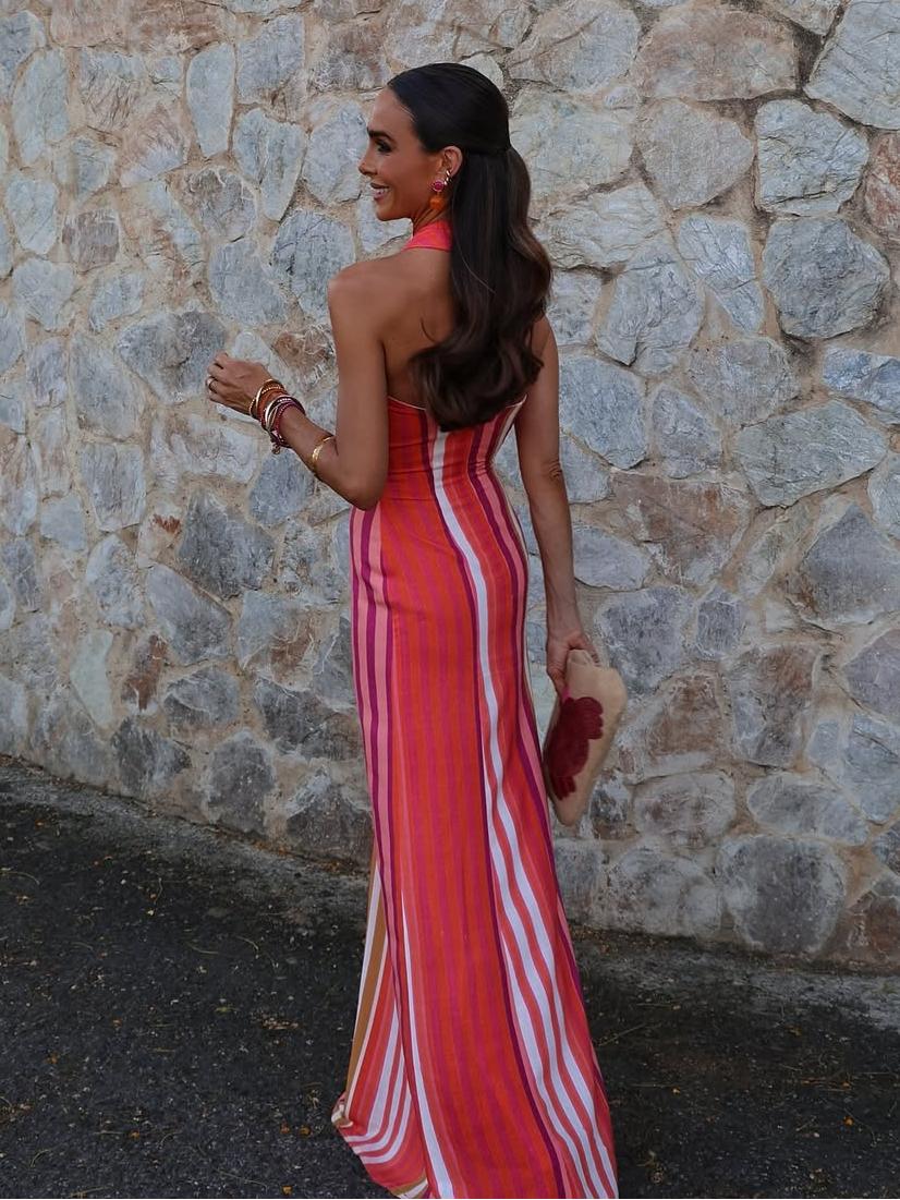 Sorelia™ | Elegant Cross-Halter Dress