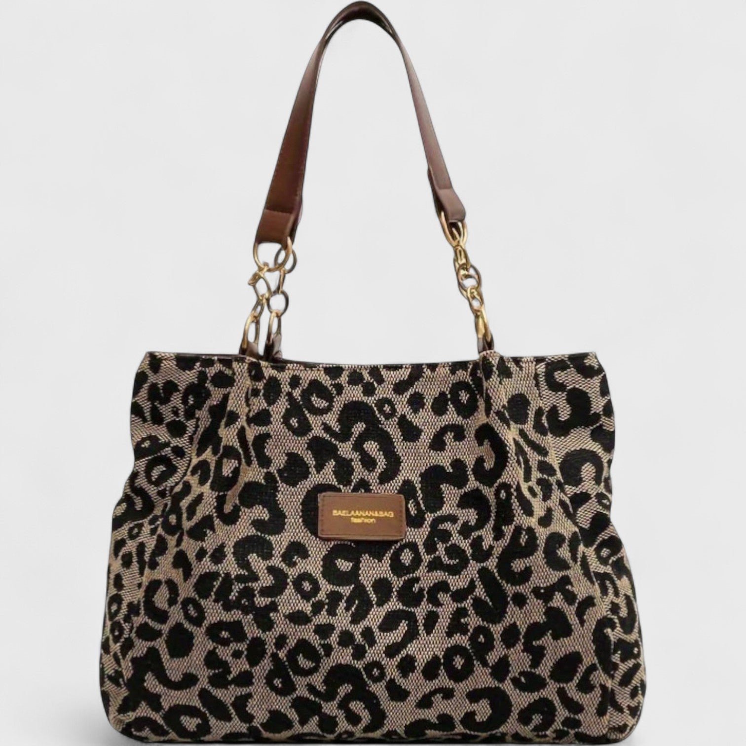 Alizée | Leopard Print Canvas Bag