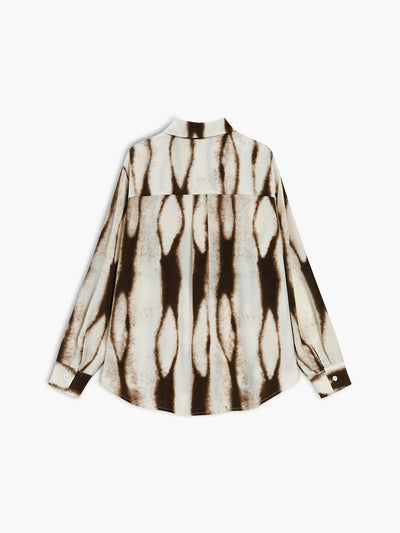 Mia - Tie Dye Oversized Button Down Shirt