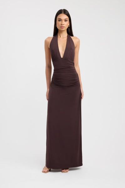 Sariah™ | Elegant Halter Maxi Dress