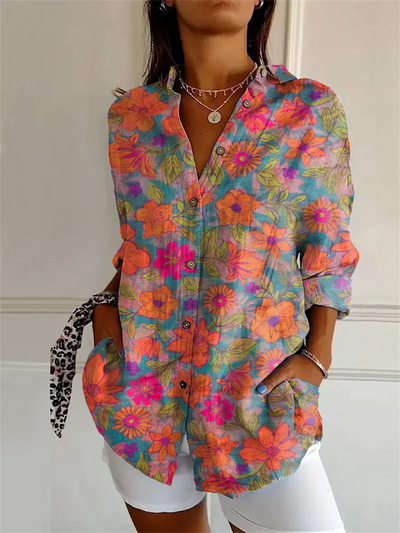 Daisy - Comfy Floral Casual Blouse