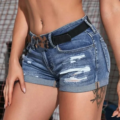 LIANE™ – Casual Mid-Waist Denim Shorts