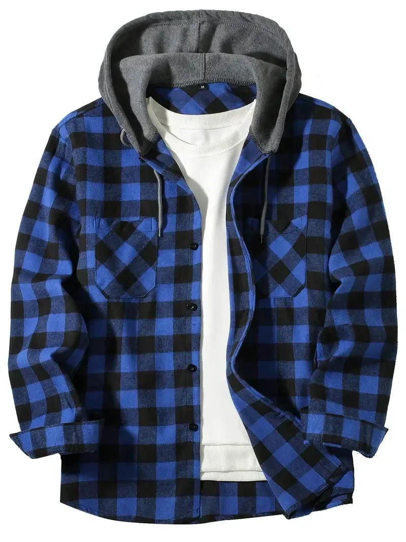 Blaide | Plaid Hooded Jacket