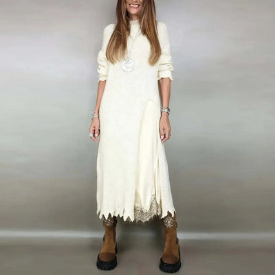 Averie™ | Elegant Knit & Lace Two-Piece Set