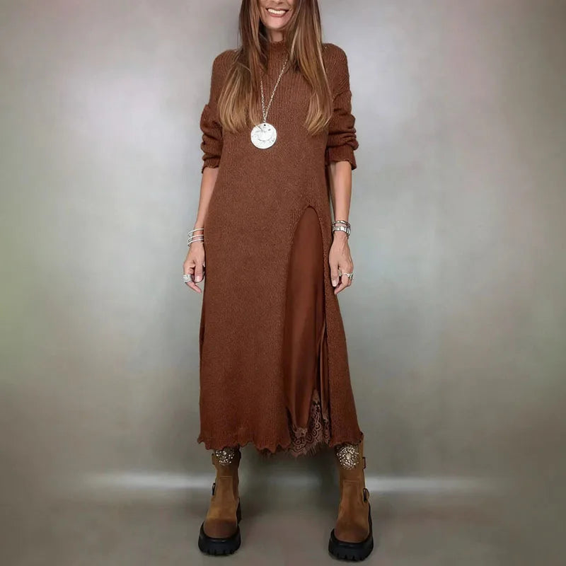 Averie™ | Elegant Knit & Lace Two-Piece Set