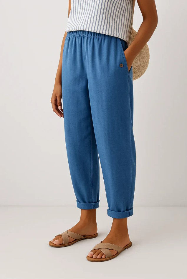 Sharona | Timeless Linen-Cotton Trousers