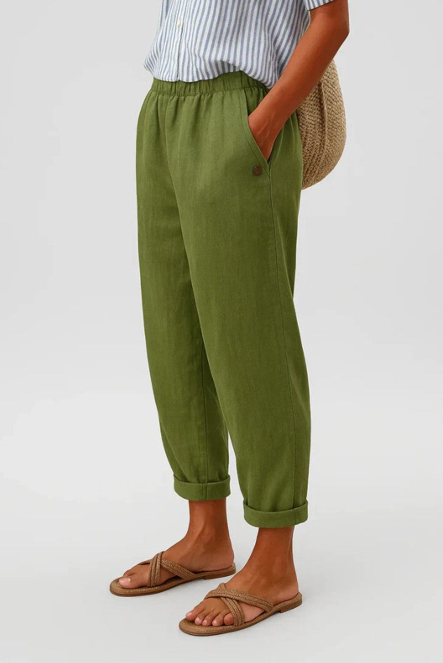 Sharona | Timeless Linen-Cotton Trousers