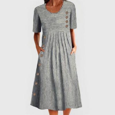 Sadie | Striped Midi Dress