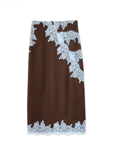 Marisse™ | Elegant Lace Panel Top & Skirt Set